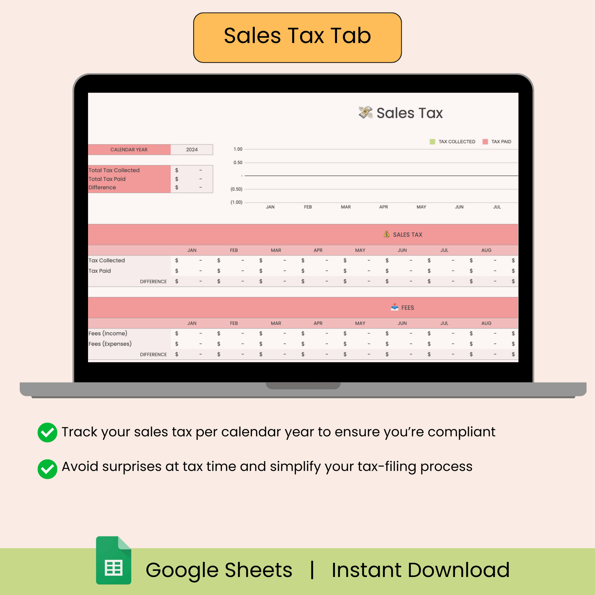 📊 Business Bookkeeping Tracker - fixupszn