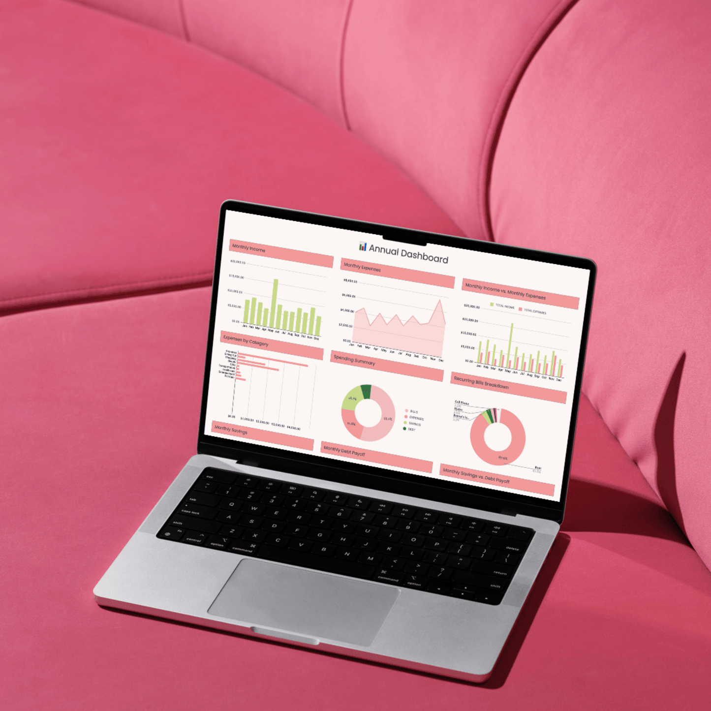 💰Irie Income: Annual Budget Tracker - fixupszn