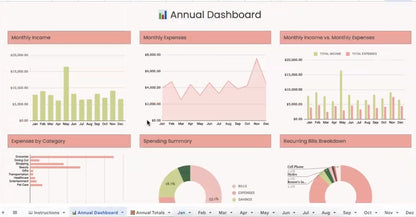 💰Irie Income: Annual Budget Tracker